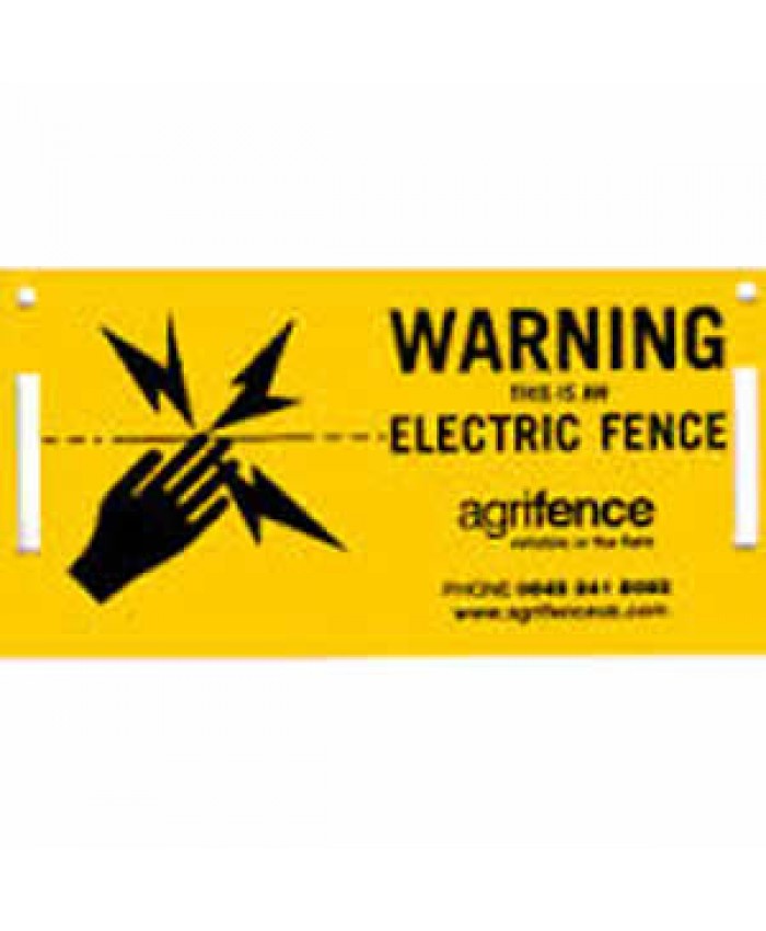 Agrifence Electric Fencing Warning Sign