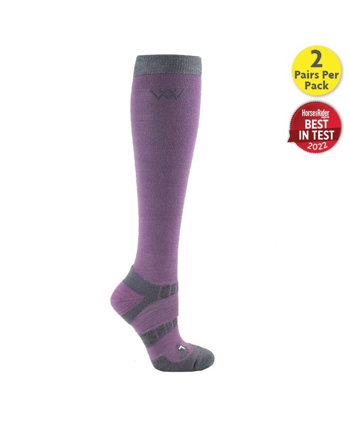 Woof Wear Long Bamboo Waffle Riding Sock