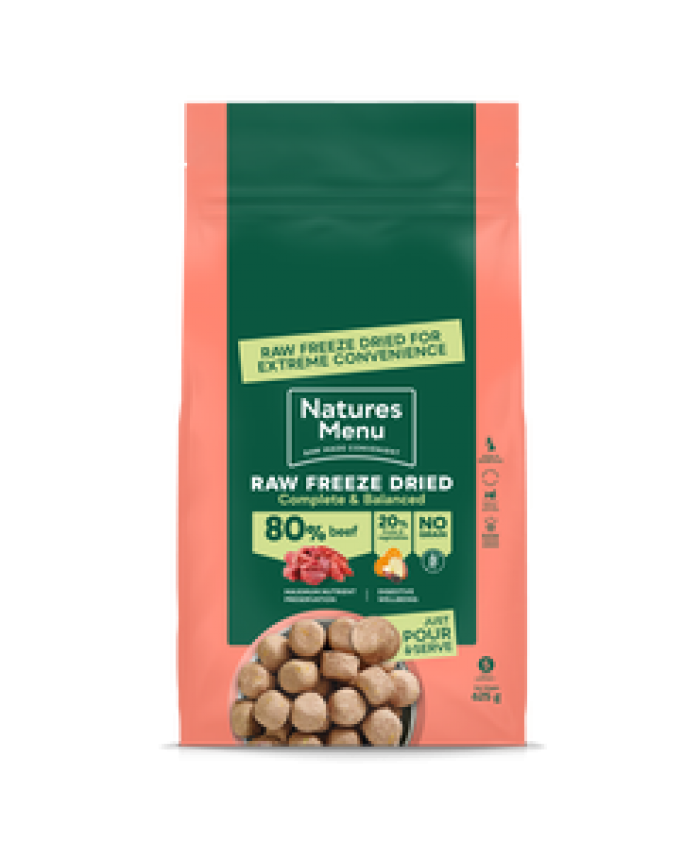 Natures Menu Beef Freeze Dried Nuggets 625g