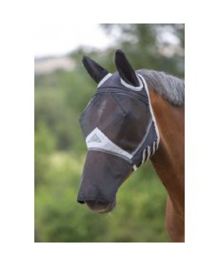 Shires Fine Mesh Fly Mask with Ears & Nose