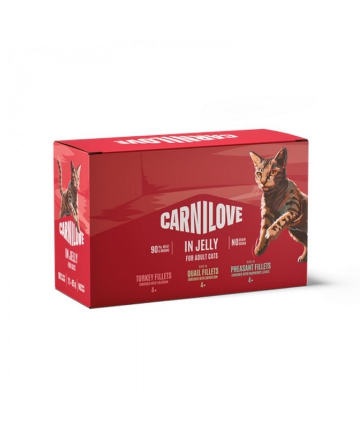 Carnilove Cat Pouch Multipack Jelly 12 X 85G