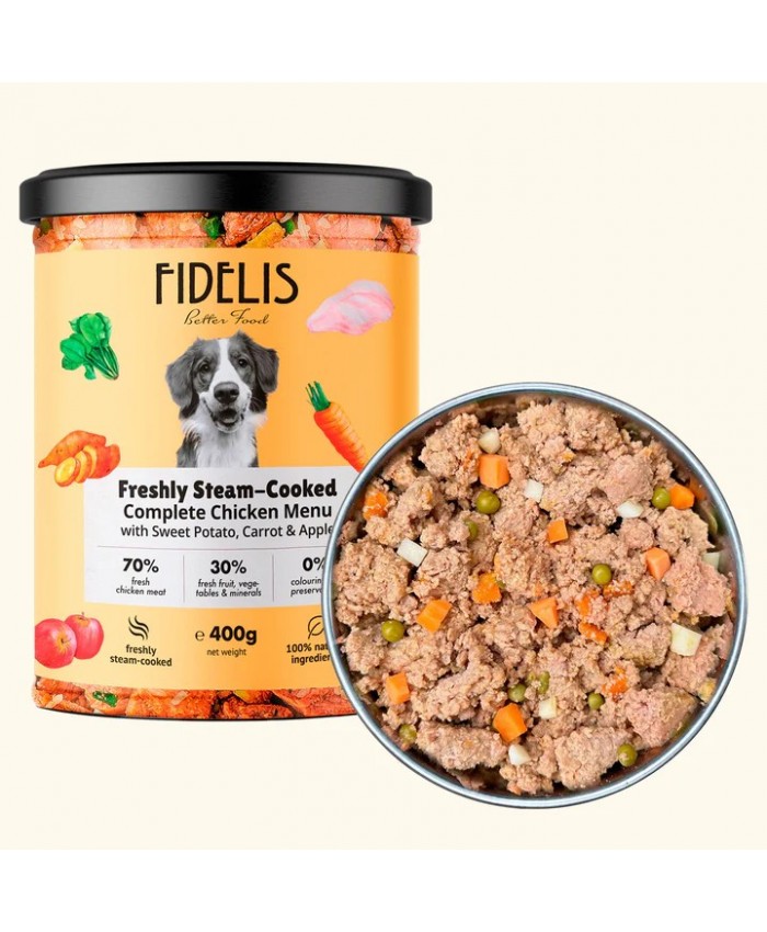 Fidelis Chicken with Sweet Potato, Carrot and Apple Fresh Menu