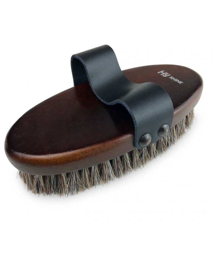 HyShine Deluxe Horse Hair Wooden Body Brush
