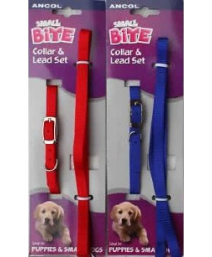 Ancol Small Bite Collar & Lead Puppy Set