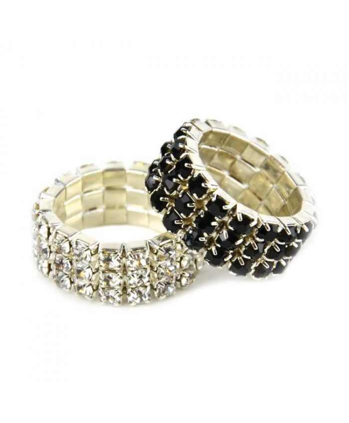 Lincoln Diamante Plaiting Bands