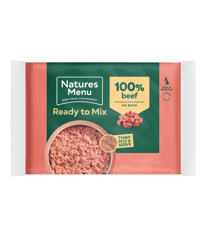 Natures Menu Ready to Mix Block Beef Frozen Dog Food
