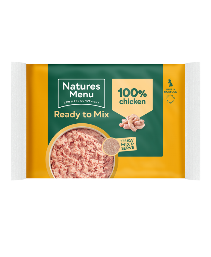 Natures Menu Ready to Mix Block Chicken Frozen Dog Food
